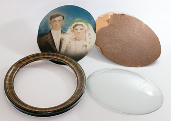 Oval Picture Disassembled