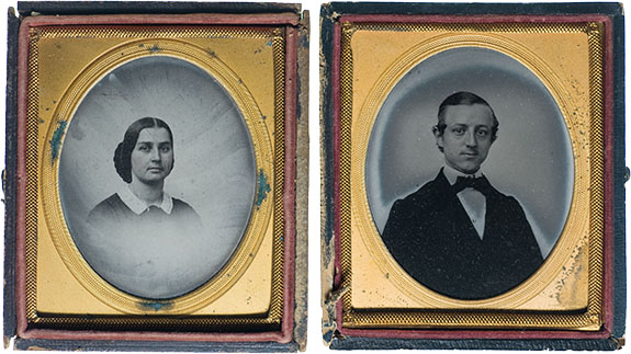 1857 Tintype Husband and Wife