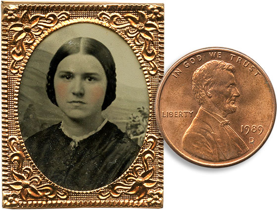 Gem Tintype Next to Penny