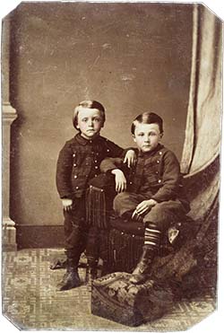 Tintype Image of Twins