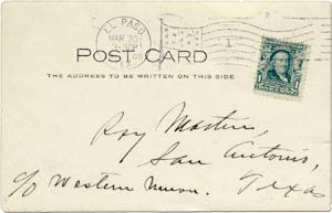 1905 Postcard Back